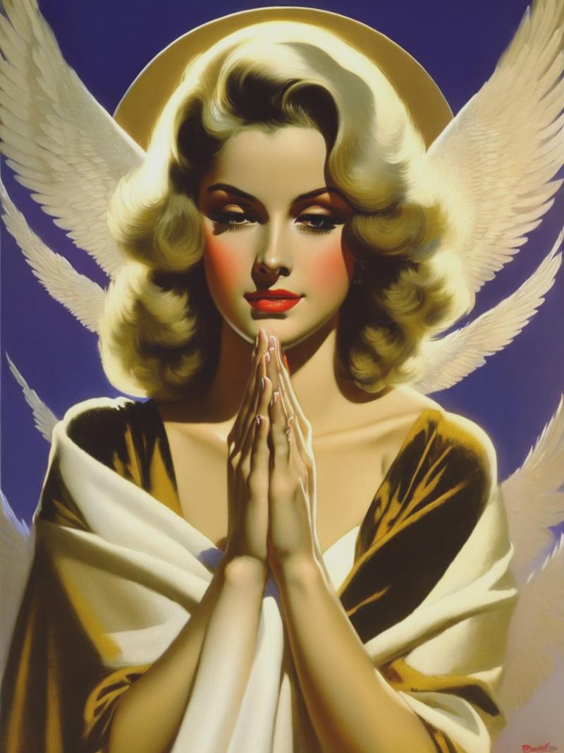 06962-2596654314-praying hands, beige colors, Rolf Armstrong.png